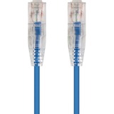 Monoprice SlimRun Cat6 28AWG UTP Ethernet Network Cable, 6-inch Blue