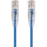 Monoprice SlimRun Cat6 28AWG UTP Ethernet Network Cable, 3ft Blue