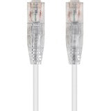 Monoprice SlimRun Cat6 28AWG UTP Ethernet Network Cable, 6-inch White