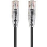 Monoprice SlimRun Cat6 28AWG UTP Ethernet Network Cable, 20ft Black