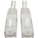 Tripp Lite Cat6 Cat5e Gigabit Molded Patch Cable RJ45 M/M White 550Mh 100ft 100'