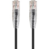 Monoprice SlimRun Cat6 28AWG UTP Ethernet Network Cable, 10ft Black