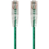 Monoprice SlimRun Cat6 28AWG UTP Ethernet Network Cable, 3ft Green