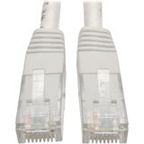 Tripp Lite 7ft Cat6 Gigabit Molded Patch Cable RJ45 M/M 550MHz 24 AWG White