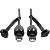 Tripp Lite USB-A Cable SuperSpeed USB 3.0/3.1 Industrial Shielded M/M 13ft
