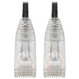 Tripp Lite Cat6 UTP Patch Cable (RJ45) - M/M, Gigabit, Snagless, Molded, Slim, Black, 6 in.
