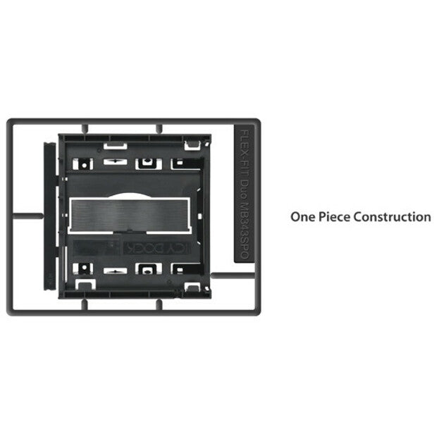Icy Dock FLEX-FIT Duo MB343SPO Drive Bay Adapter for 5.25" Internal - Black