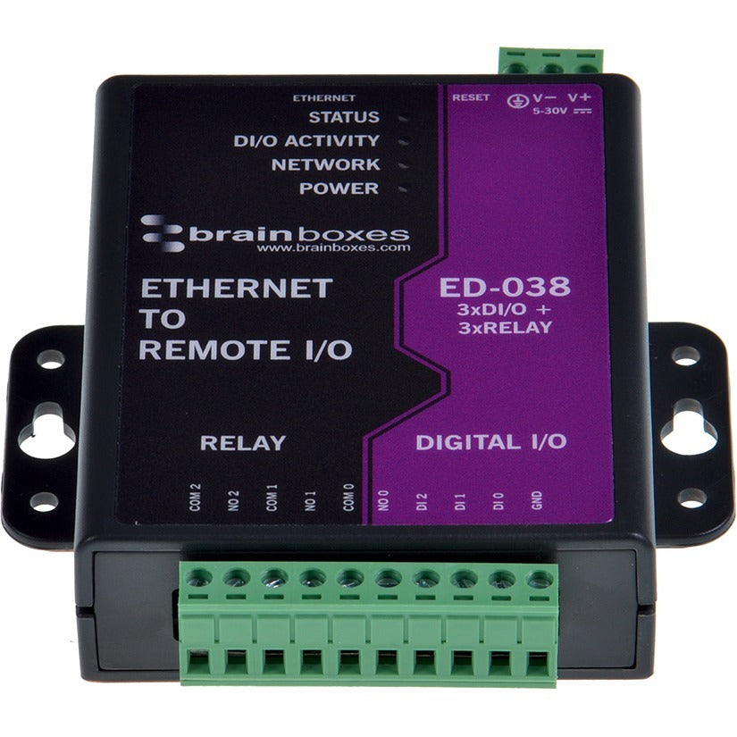 Brainboxes - ED-038 Ethernet to Digital I/O Relay