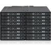 Icy Dock ToughArmor MB516SP-B Drive Enclosure for 5.25" - Serial ATA, Mini-SAS HD Host Interface Internal - Black