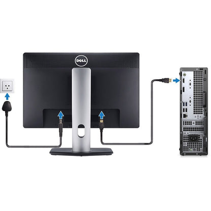 Dell OptiPlex 3000 3080 Desktop Computer - Intel Core i5 10th Gen i5-10505 Hexa-core (6 Core) 3.20 GHz - 16 GB RAM DDR4 SDRAM - 256 GB NVMe M.2 PCI Express M.2 SSD - Small Form Factor - Black