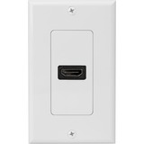 4XEM Single Outlet Female High Speed HDMI Wall Plate with 3D support
