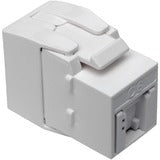 Tripp Lite Cat6 /Cat5e Toolless Keystone Jack RJ45 Shuttered Dust Cap