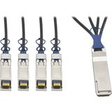 Tripp Lite 40GbE QSFP+ to 10GbE SFP+ Passive Copper Breakout Cable QSFP-4SFP10G-CU1M Compatible 1M 3'