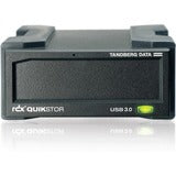 Tandberg RDX QuikStor 8782-RDX Drive Dock - USB 3.0 Host Interface External - Black