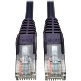 Tripp Lite 3ft Cat5 Cat5e Snagless Molded Patch Cable UTP Purple RJ45 M/M 3'