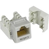 Unirise Cat5e Keystone Jack 110 Type Punch Down, Gray
