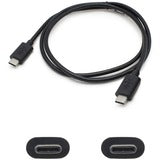 AddOn 5-Pack of 1m USB 3.1 (C) Male to Male Black Cables