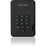 iStorage diskAshur2 1 TB Portable Hard Drive - External - Phantom Black - TAA Compliant