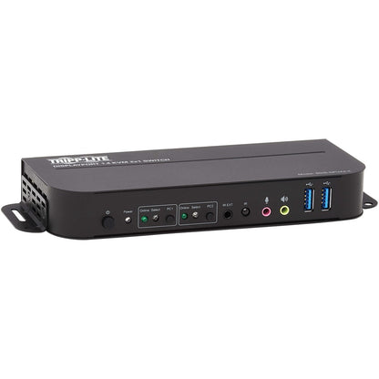 Tripp Lite DisplayPort USB KVM Switch 2-Port 4K 60Hz HDR DP 1.4 USB Cables
