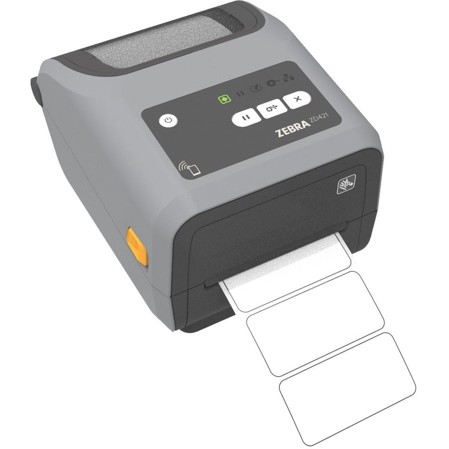 Zebra ZD421c Desktop Thermal Transfer Printer - Monochrome - Label/Receipt Print - Ethernet - USB - Yes - Bluetooth - Near Field Communication (NFC) - US