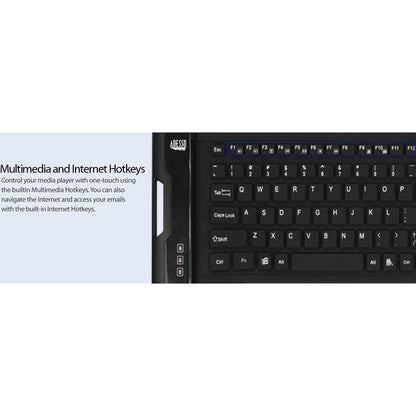 Adesso Antimicrobial Waterproof Flex Keyboard (Compact Size)