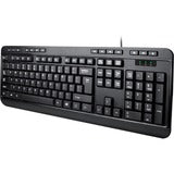 Adesso AKB-132 - Spill-Resistant Multimedia Desktop Keyboard (PS/2)