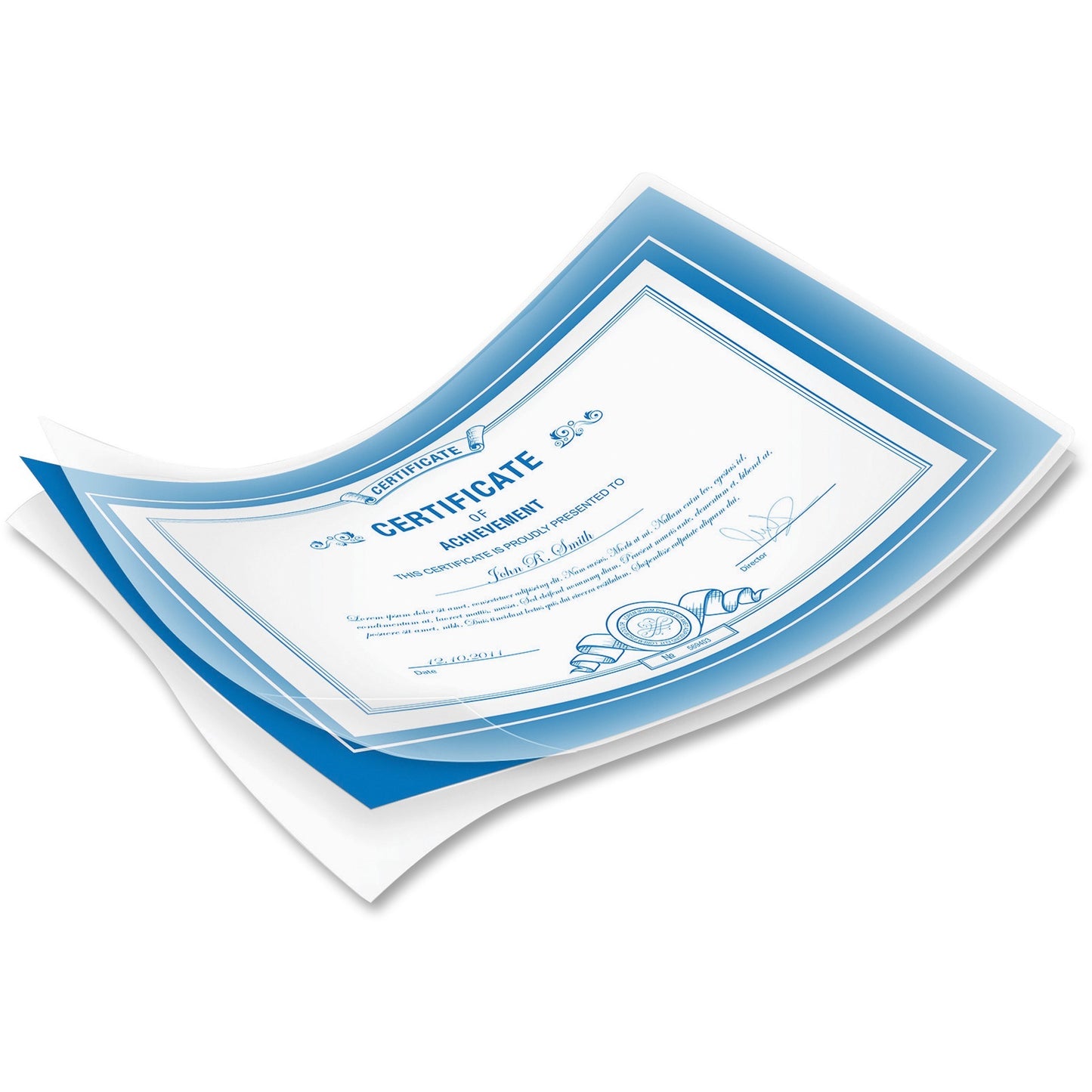 Fellowes Glossy Pouches - Letter, 7 mil, 100 pack