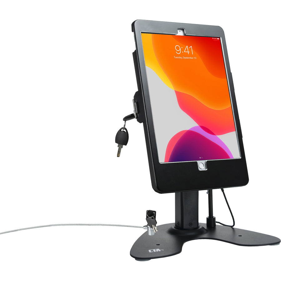 CTA Digital Desk Mount for iPad, iPad Air, iPad Pro, Card Reader