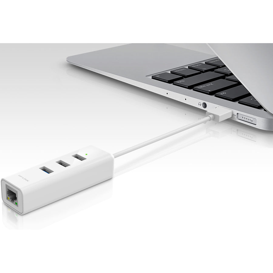 TP-Link USB 3.0 3-Port Hub & Gigabit Ethernet Adapter 2 in 1 USB Adapter