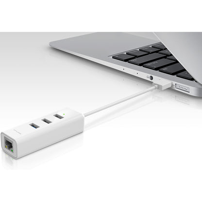 TP-Link USB 3.0 3-Port Hub & Gigabit Ethernet Adapter 2 in 1 USB Adapter