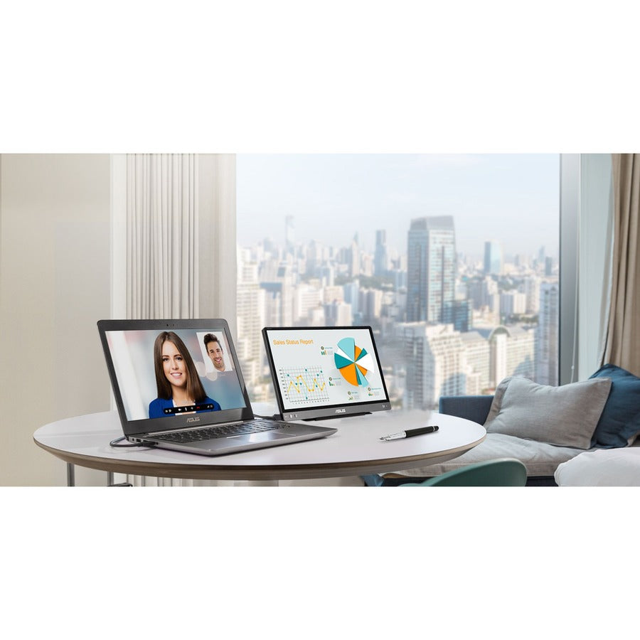 Asus ZenScreen MB14AC 14" Full HD WLED LCD Monitor - 16:9 - Dark Gray