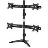 Amer Mounts Stand Based Quad Monitor Mount for four 15"-24" LCD/LED Flat Panel Screens
