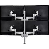 Atdec quad monitor arm desk mount - Flat and Curved up to 30in - VESA 75x75, 100x100