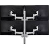Atdec quad monitor arm desk mount - Flat and Curved up to 30in - VESA 75x75, 100x100