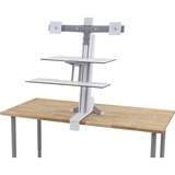 Ergotron WorkFit-S Desk Mount for Monitor, Keyboard - White