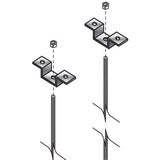 Black Box Ceiling Mount for Cable Ladder - Black - TAA Compliant