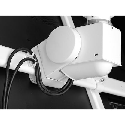 Atdec ceiling mount for large display, short pole - Loads up to 143lb - White - Universal VESA up to 800x500