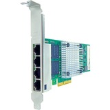 Axiom 10/100/1000Mbs Quad Port RJ45 PCIe x4 NIC Card for Dell - 430-4999