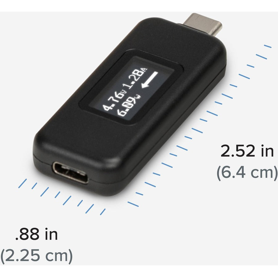 Plugable USB C Power Meter Tester for Monitoring USB-C Connections