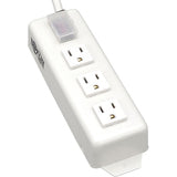Tripp Lite Power Strip 120V 5-15R 3 Outlet Metal 6' Cord 5-15P