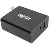 Tripp Lite USB Wall Charger Dual Port USB Type C USB C & USB Type A w PD Charging