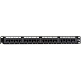 Black Box CAT5e Patch Panel, Punchdown - 1U, Unshielded, 24-Port