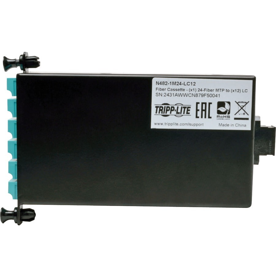 Tripp Lite 24-Fiber Patch Panel MTP/MPO to x12 LC 10Gb Breakout Cassette