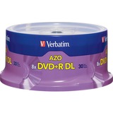 Verbatim DVD+R DL 8.5GB 8X with Branded Surface - 30pk Spindle