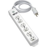 Tripp Lite Safe-IT Power Strip Hospital Medical Antimicrobial 120V 5-15R-HG 6 Outlet 15' Cord Metal