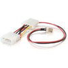 C2G 6in 3-pin Fan to 4-pin Pass-Through Power Adapter Cable