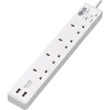 Tripp Lite Protect It! PS4B18USBW 4-Outlets Power Strip