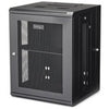 StarTech.com 15U 19" Wall Mount Network Cabinet - 16" Deep Hinged Locking Flexible IT Data Equipment Rack Vented Switch Enclosure w/Shelf