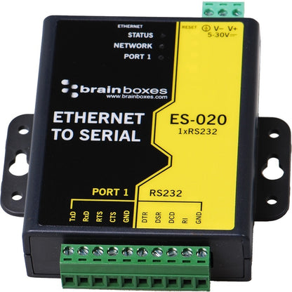 Brainboxes Ethernet 1 Port RS232 10xScrew Terminals