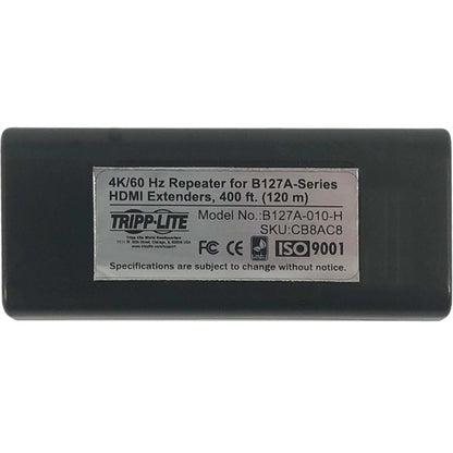 Tripp Lite Over Cat6 Repeater for B127A Extenders 4K60Hz HDR 4:4:4 PoC TAA